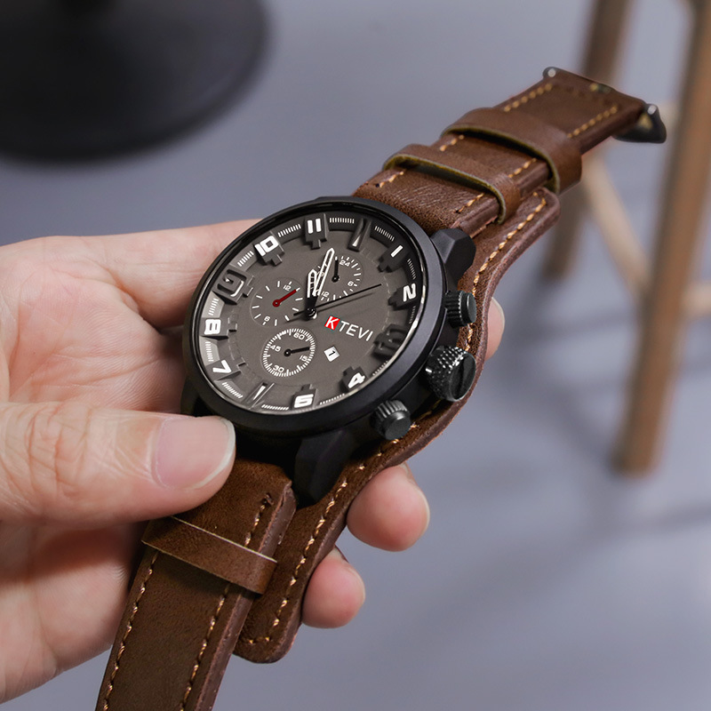 Solar Powered Watch - Мужские часы в стиле ретро, ​​классические