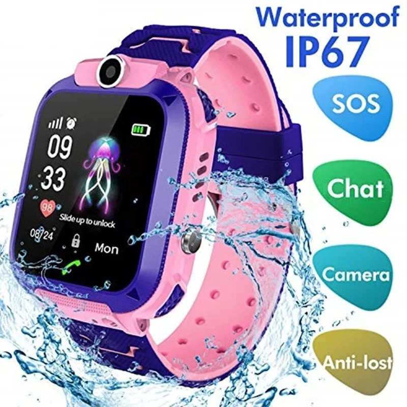 Smartwatch Watches Birthday Gift For Boys - Детские умные часы 2G, SOS-вызов, LBS,