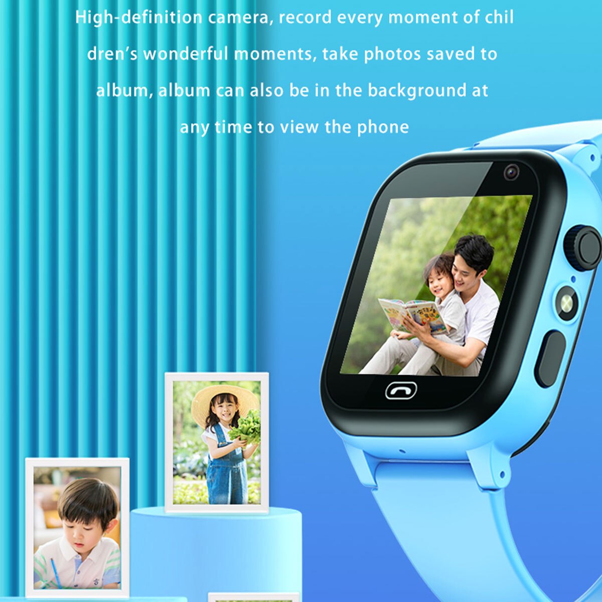 Smartwatch Watches For Kid Boy With Alarm - Детские Смарт-часы с функцией SOS-вызова, 2G