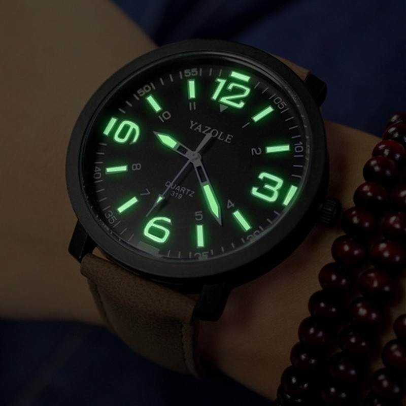 Solar Powered Watch - Часы от YAZOLE с подсветкой мужские,