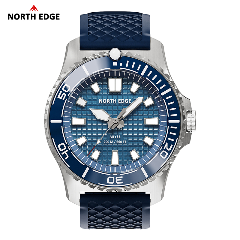 Solar Powered Watch - NORTH EDGE ABYSS Мужские роскошные дайверские