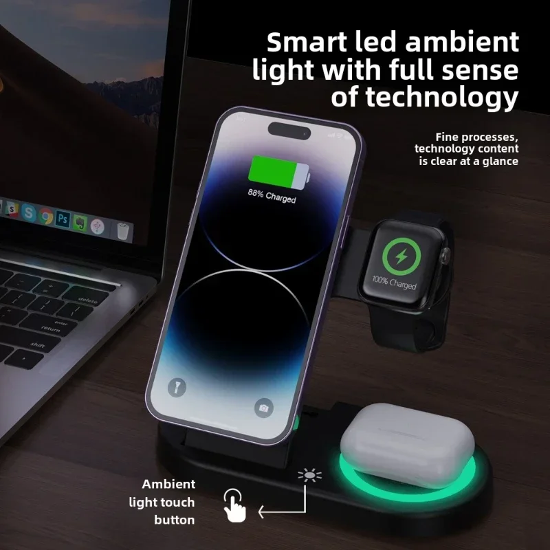 Быстрая беспроводная зарядная  – обзор и цена Watch 7 Smartwatch Iphone