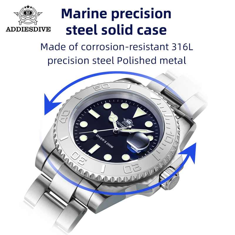 Мужские часы ADDIESIDVE из нер – обзор и цена Solar Powered Watch