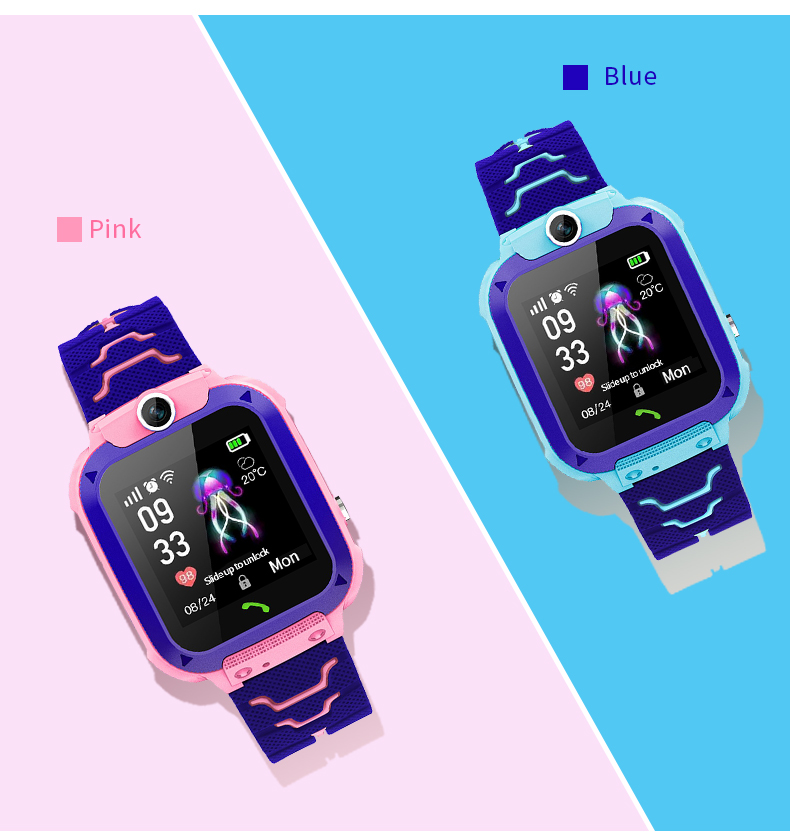 Детские умные часы Q12B с функ – обзор и цена Smartwatch Watches For Kid Boy With Alarm