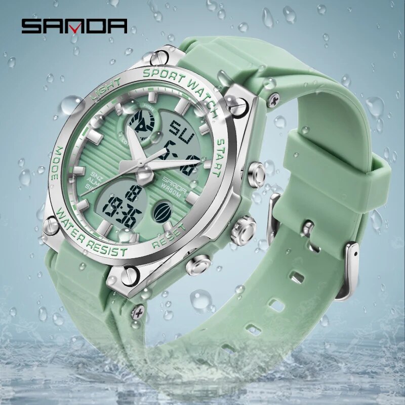 Часы наручные SANDA женские ци – обзор и цена Solar Powered Watch