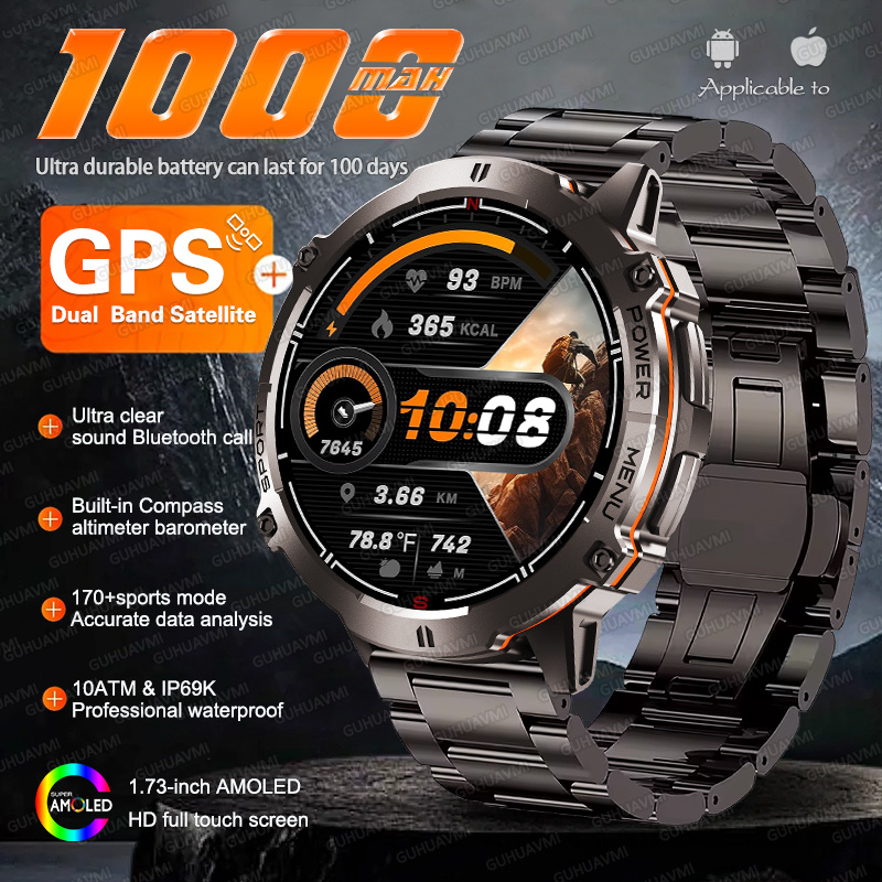 НОВЫЙ TANK X3 Военные 1000 мАч – обзор и цена Smartwatch New Watches 2025