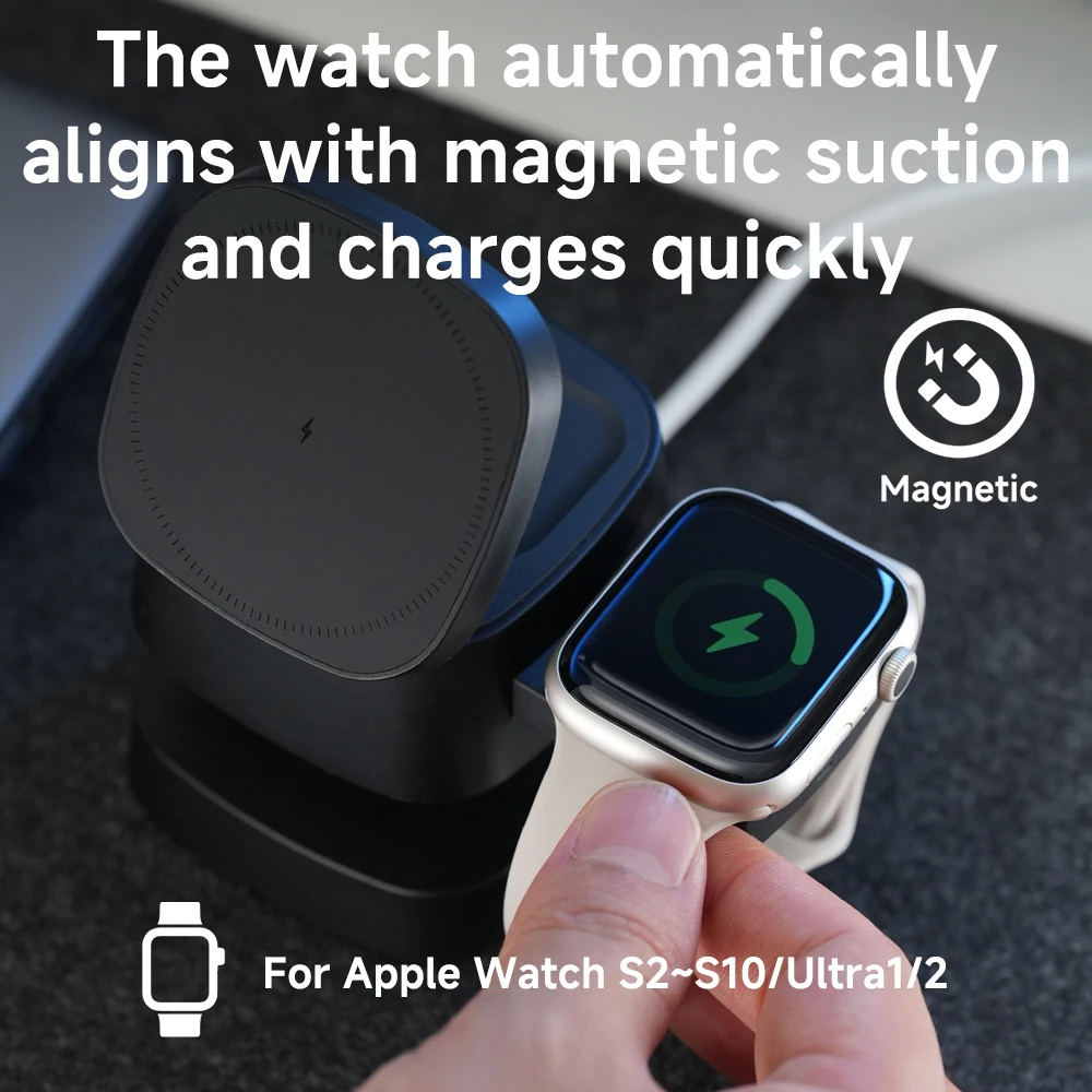 Магнитное беспроводное зарядно – обзор и цена Watch 7 Smartwatch Iphone