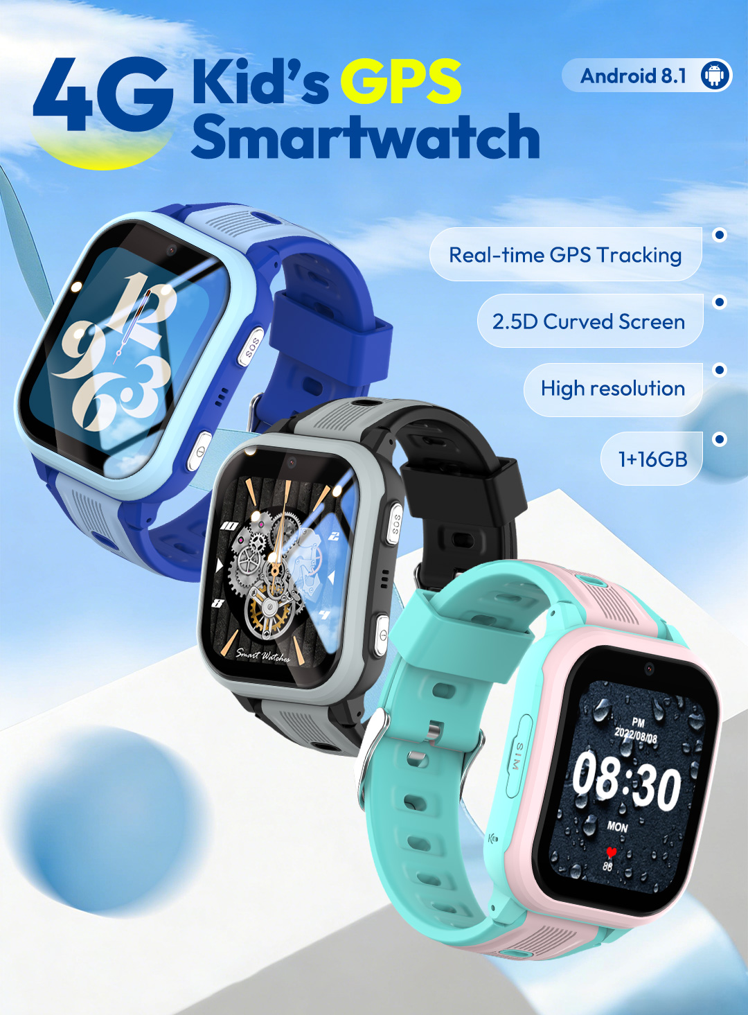 Умные часы KT41 - Детские часы – обзор и цена Smartwatch Watches Gift For Boys On Birthday