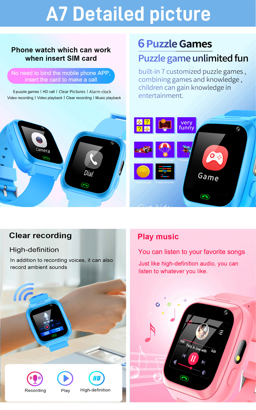 2G 4G Детские Смарт-часы Телеф – обзор и цена Smartwatch Watches Gift For Boys On Birthday