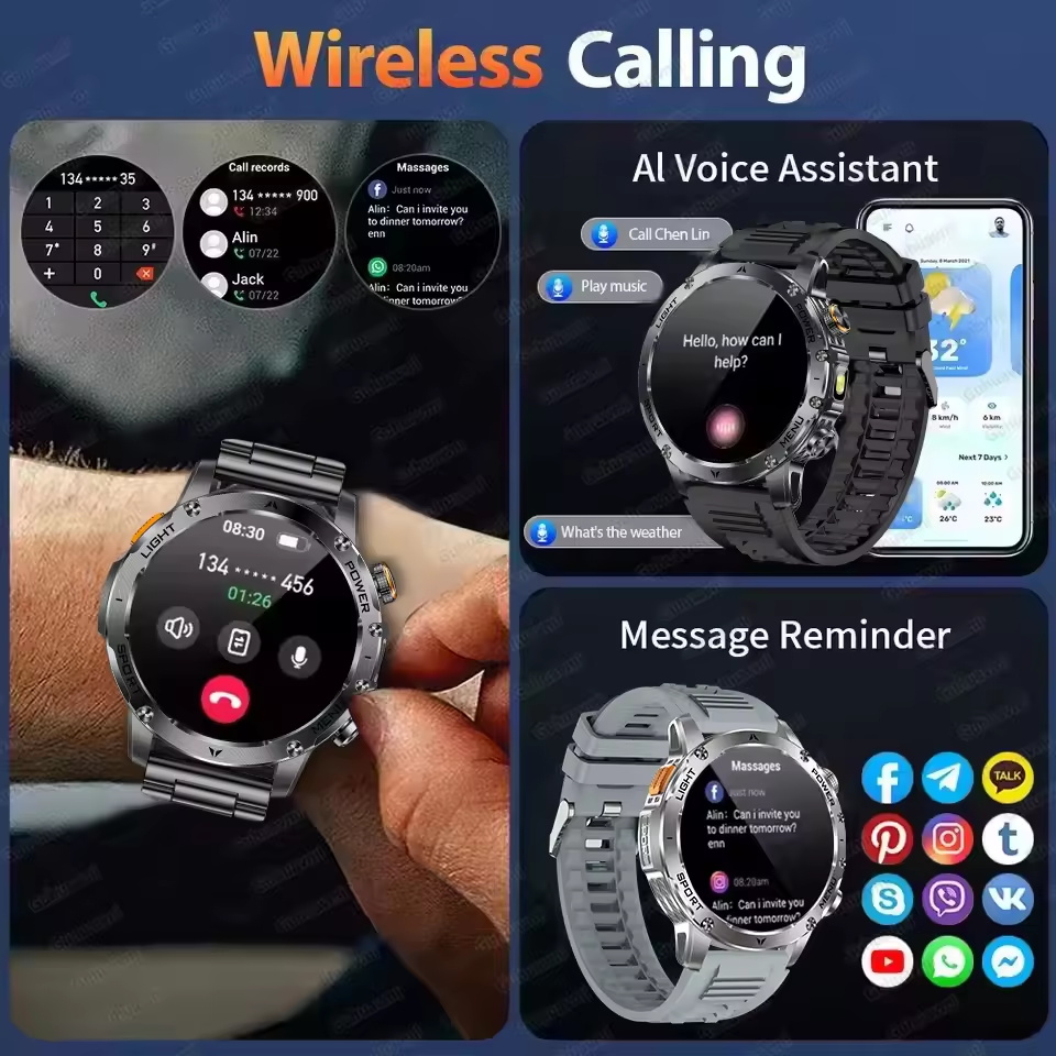 2025Новые уличные военные 1000 – обзор и цена Smartwatch New Watches 2025