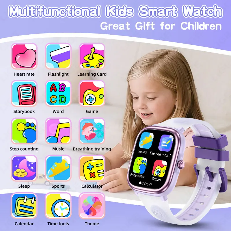 LIGE Смарт-часы для детей, дет – обзор и цена Smartwatch Watches Birthday Gift For Boys