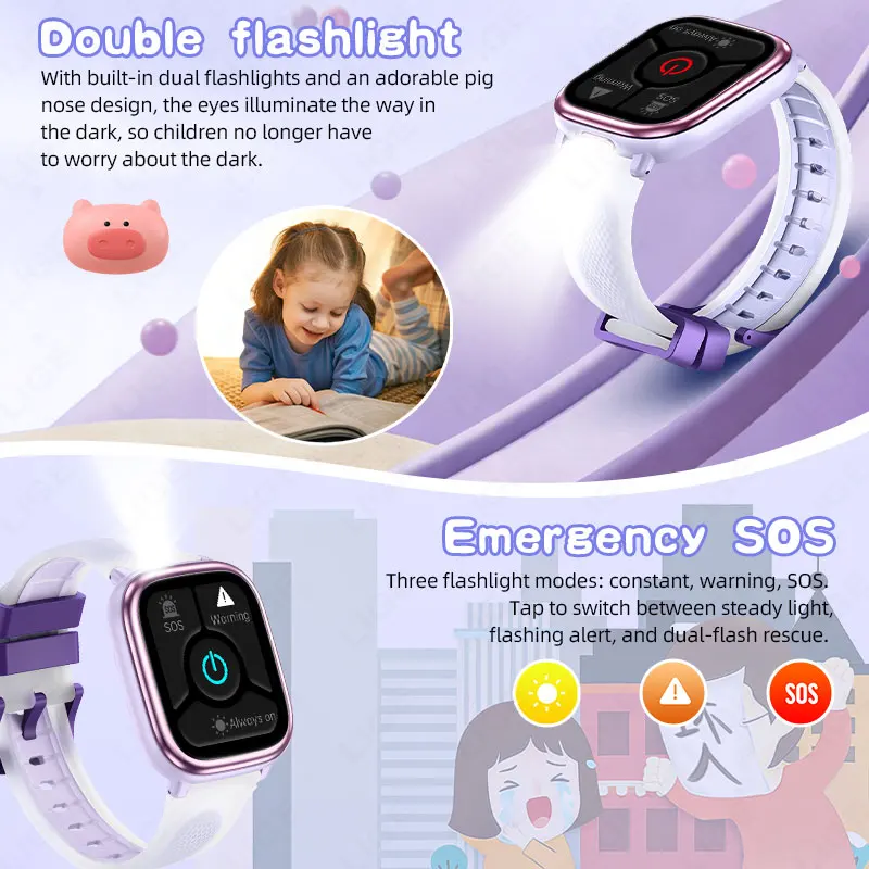 LIGE Смарт-часы для детей, дет – обзор и цена Smartwatch Watches Birthday Gift For Boys