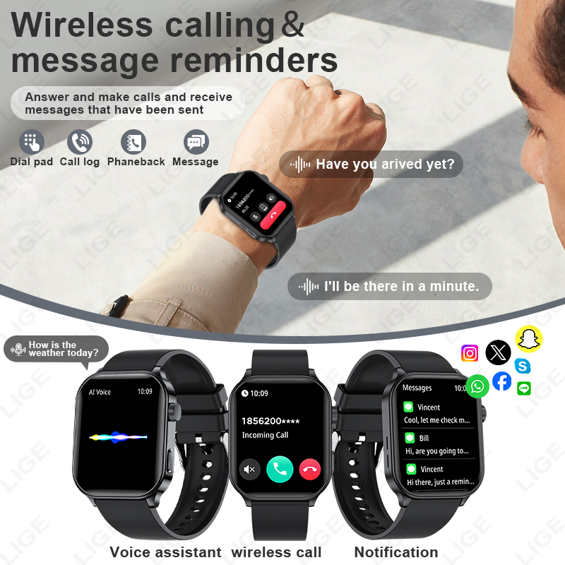 Оригинальные умные часы LIGE с – обзор и цена Smartwatch Watches Brands For Women